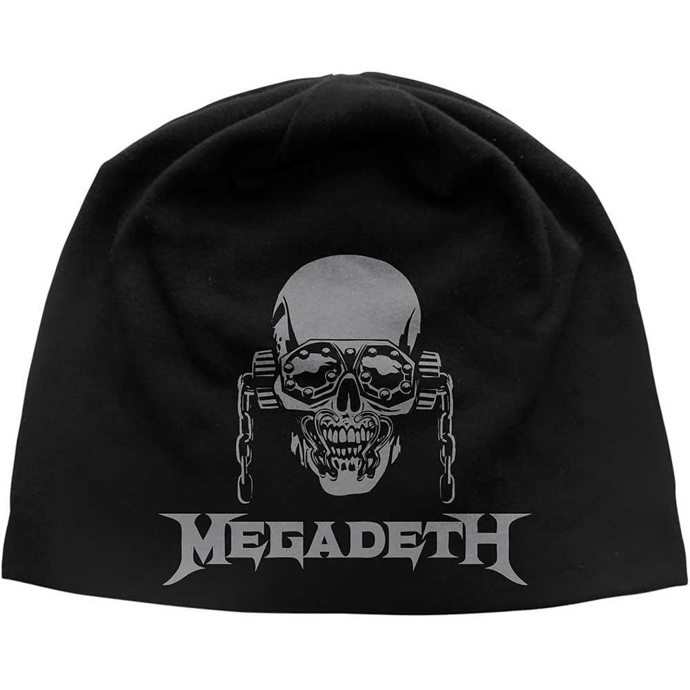 Megadeth Vic / Logo JD Print Beanie Hat Officially Licensed