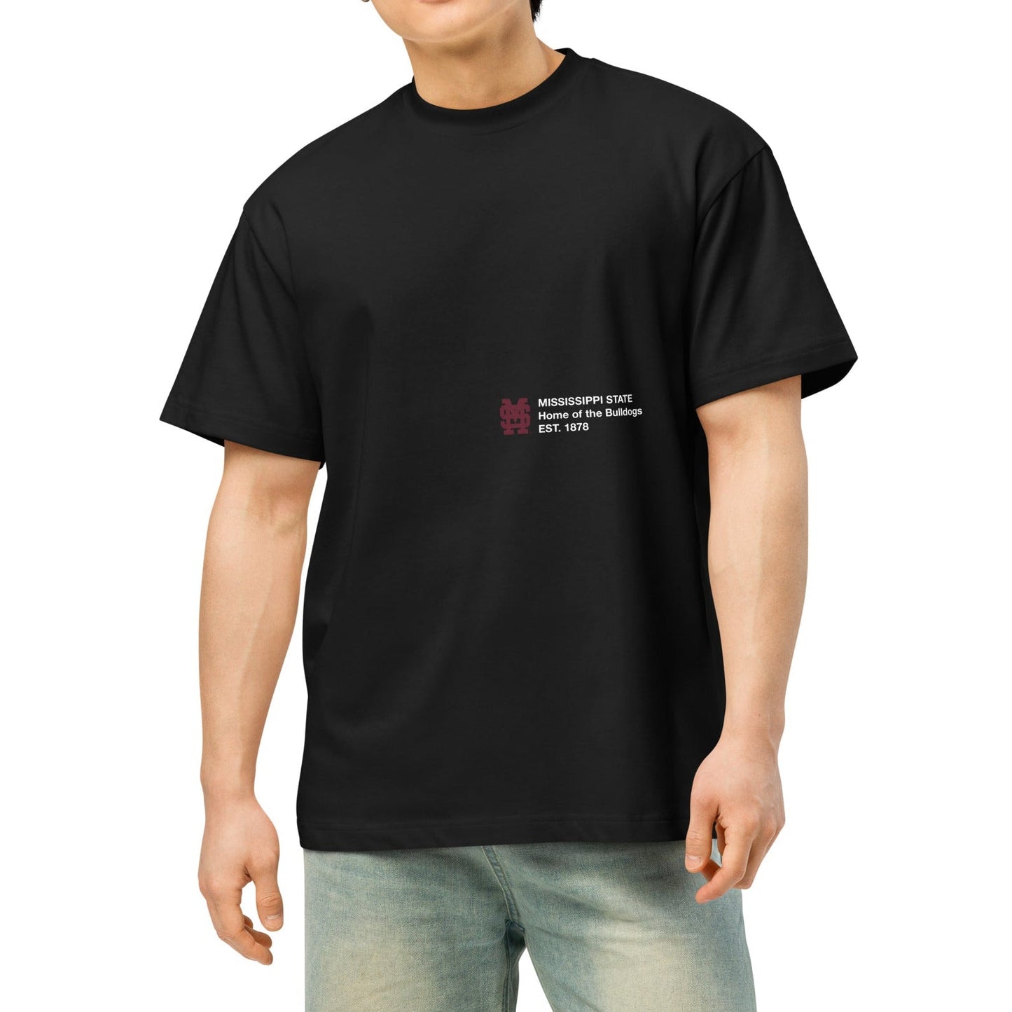 Mississippi State Essentials Oversized Tee Shirt Black