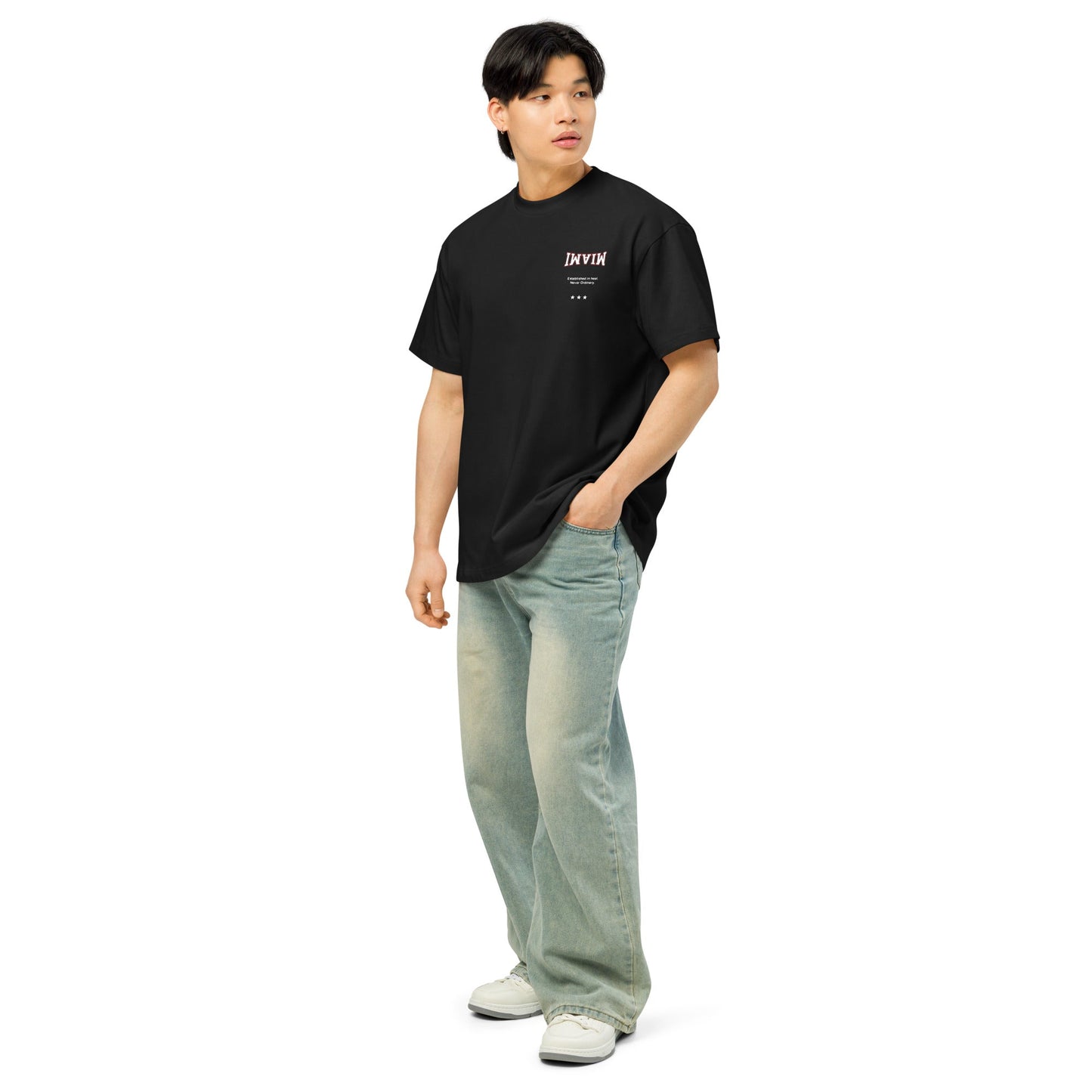 Miami Oversized Tee Shirt Black Limited Edition