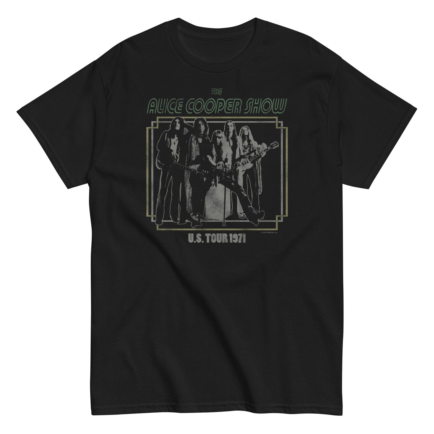 MerchMoment Alice Cooper - 1971 US Tour Mens T Shirt Officially Licensed