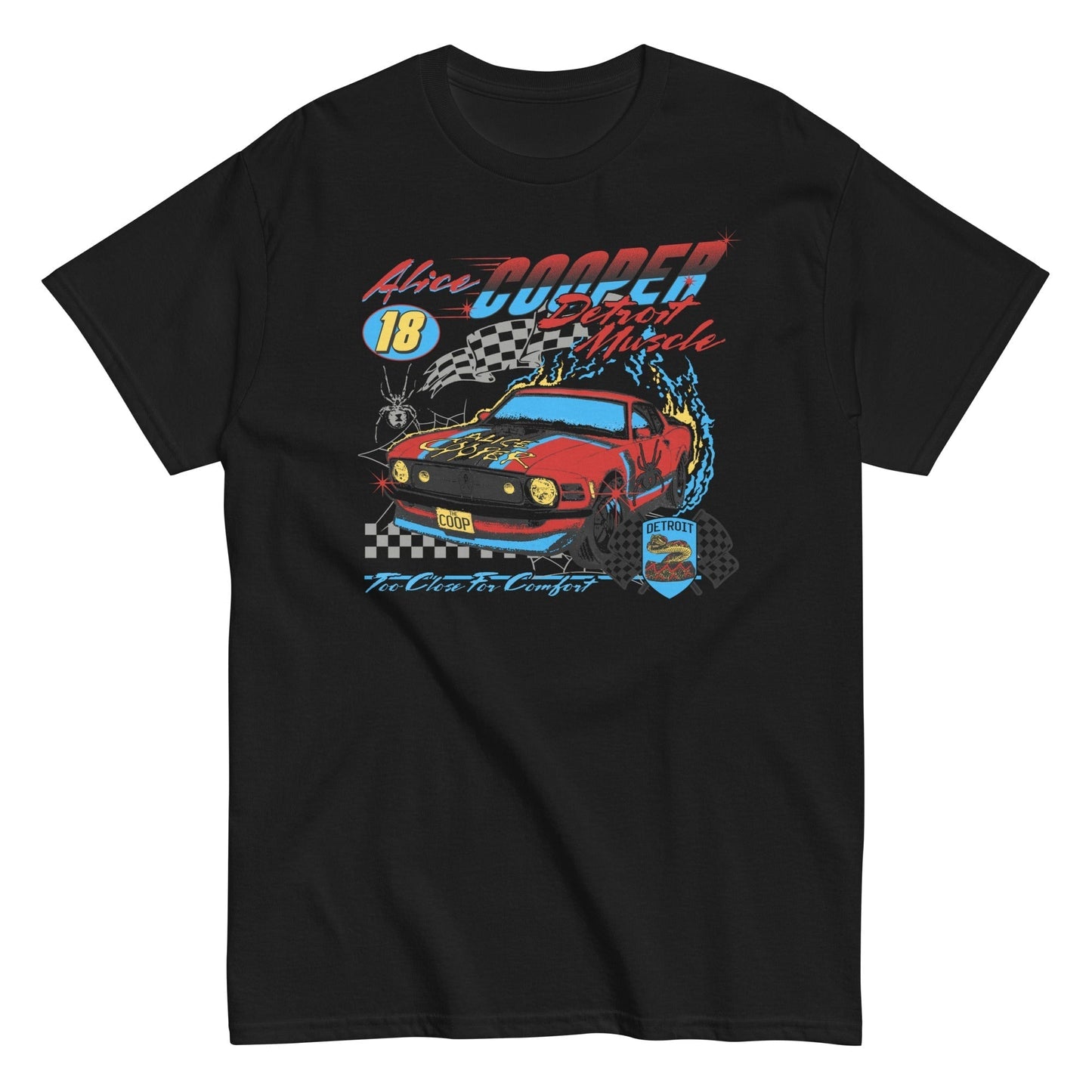 MerchMoment Alice Cooper - Racecar Mens T Shirt Officially Licensed