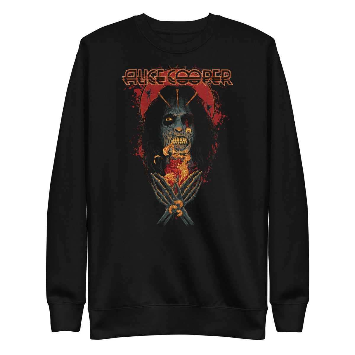 MerchMoment Alice Cooper - Skeleton Crewneck Sweatshirt Officially Licensed