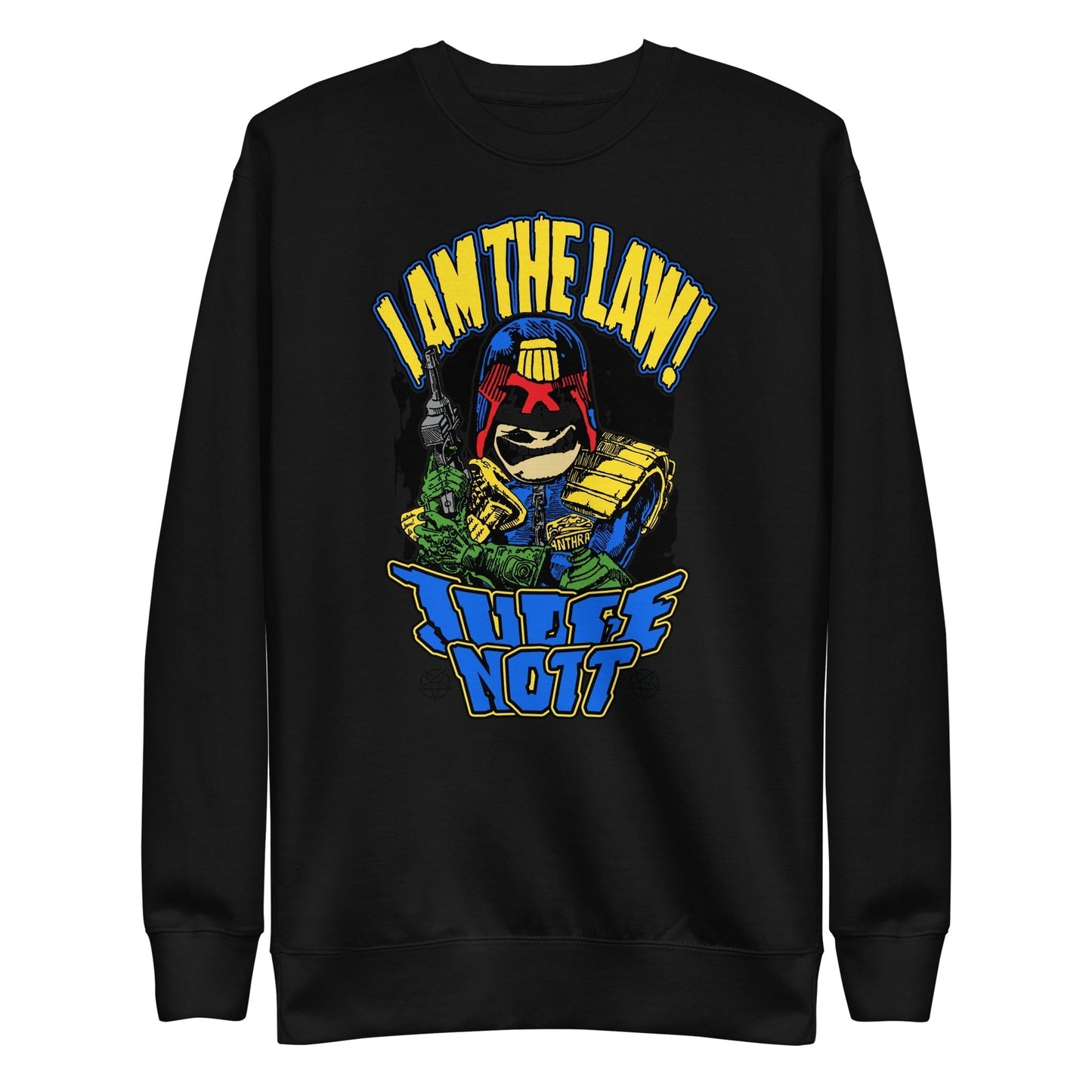 MerchMoment Anthrax - I Am The Law Crewneck Sweatshirt Officially Licensed