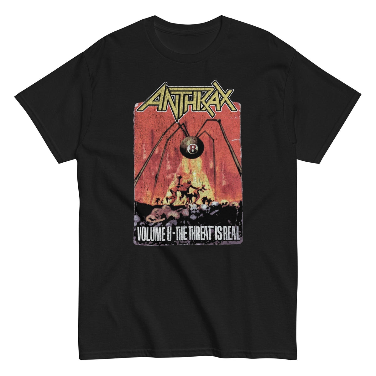 MerchMoment Anthrax - The Threat Is Real Mens T Shirt Officially Licensed