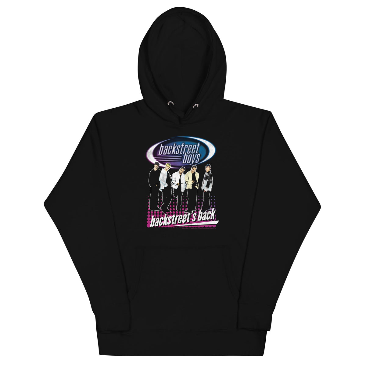 MerchMoment Backstreet Boys - Back Dot Logo Hoodie Sweatshirt Officially Licensed