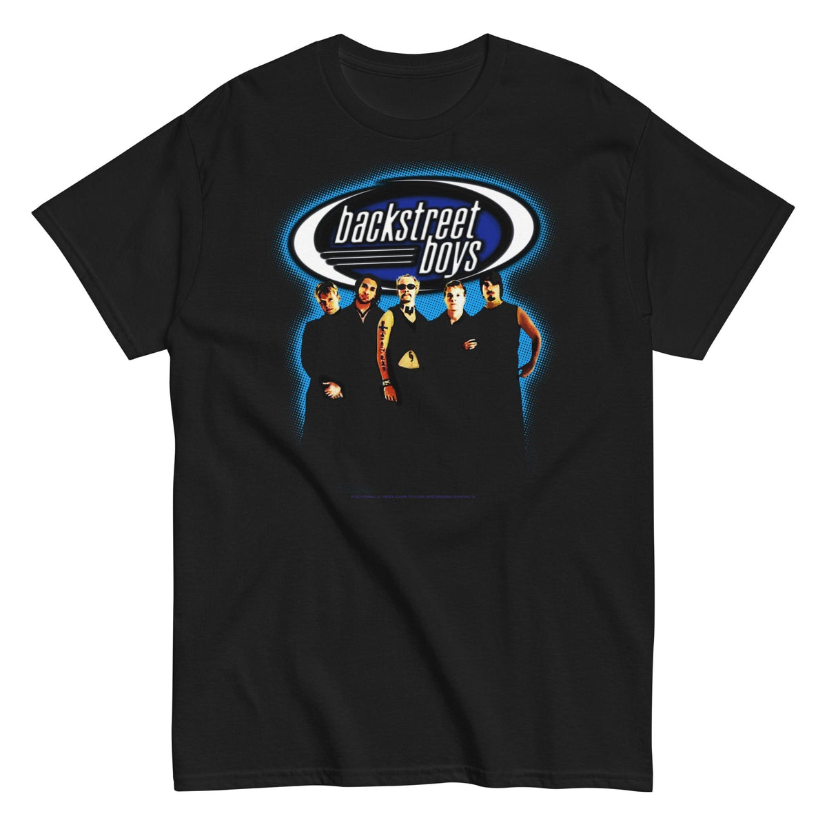 MerchMoment Backstreet Boys - Blue Glow Mens T Shirt Officially Licensed