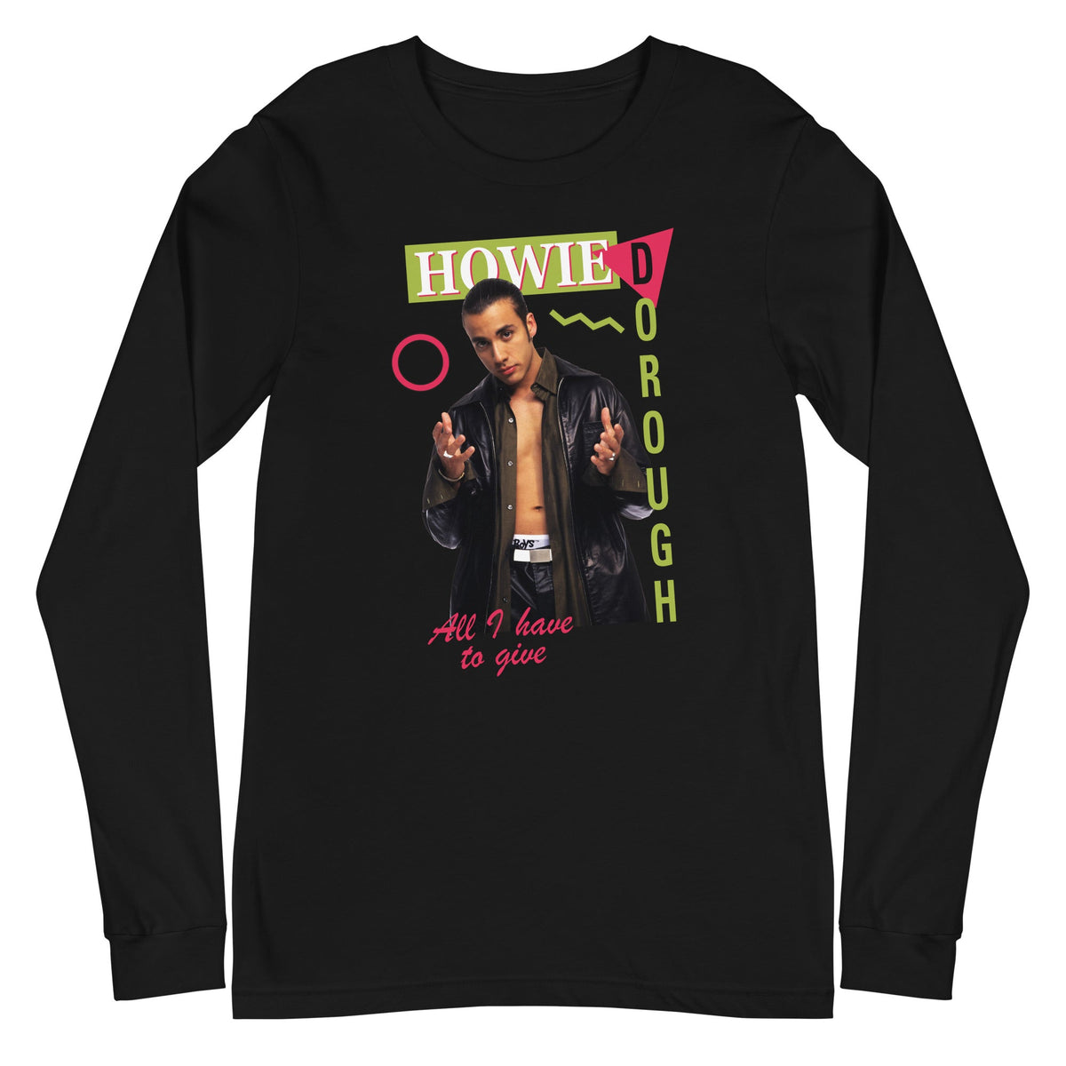 MerchMoment Backstreet Boys - Howie Dorough Long Sleeve Shirt Officially Licensed