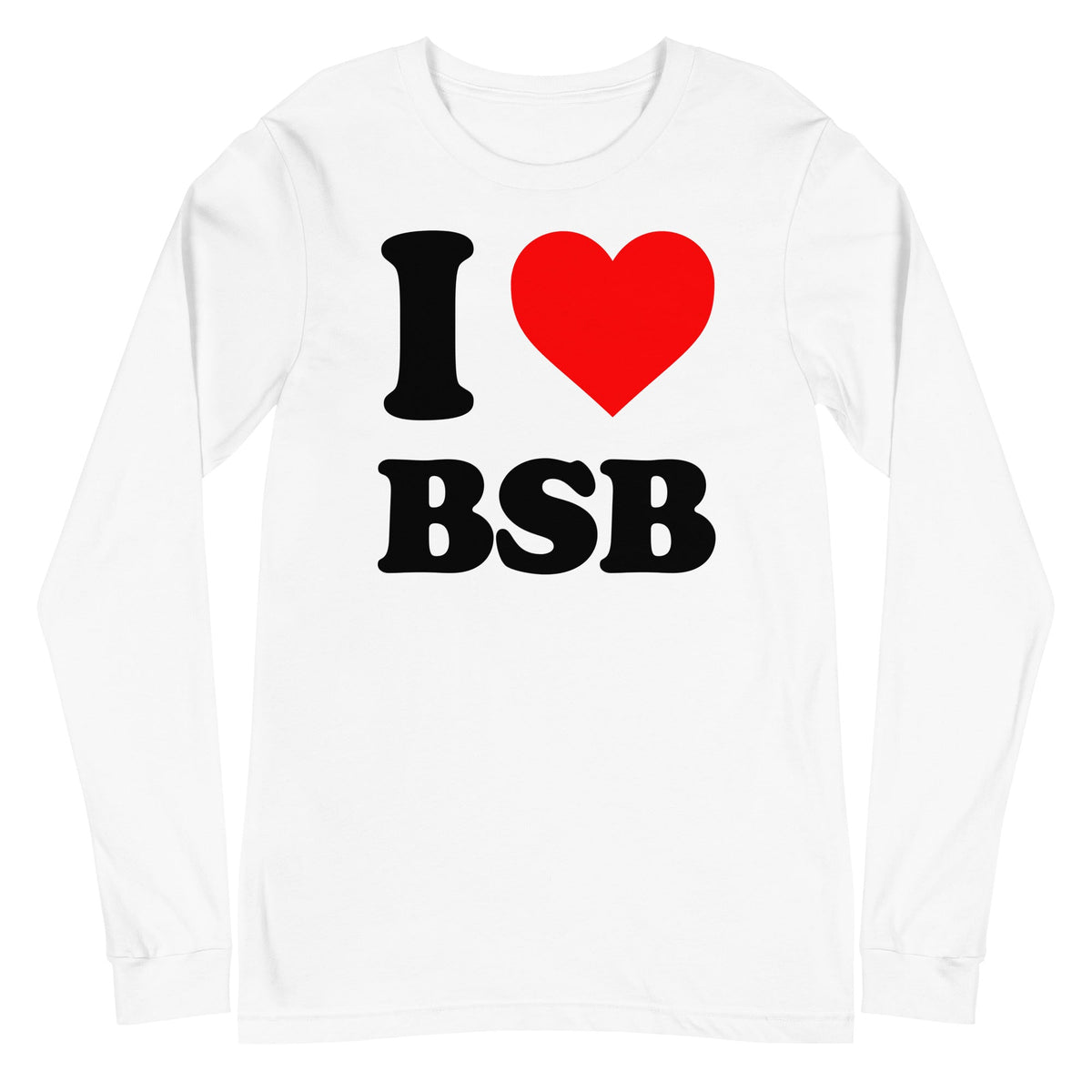 MerchMoment Backstreet Boys - Love BSB White Long Sleeve Shirt Officially Licensed