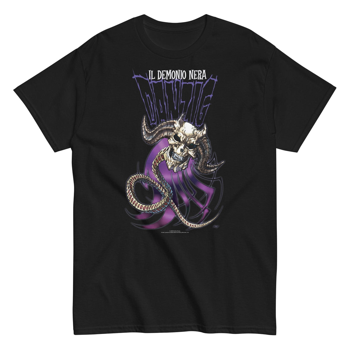 MerchMoment Danzig - Il Demonio Nera Mens T Shirt Officially Licensed