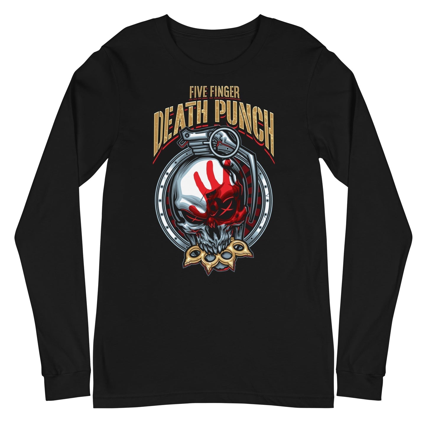 MerchMoment Five Finger Death Punch - Brass Knuckle Long Sleeve Shirt Officially Licensed