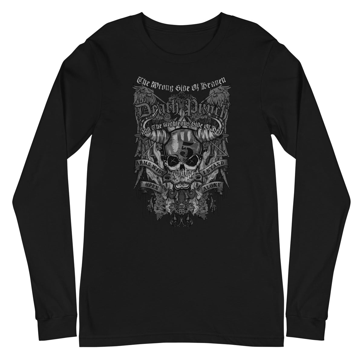 MerchMoment Five Finger Death Punch - Righteous Side of Evil Long Sleeve Shirt Officially Licensed