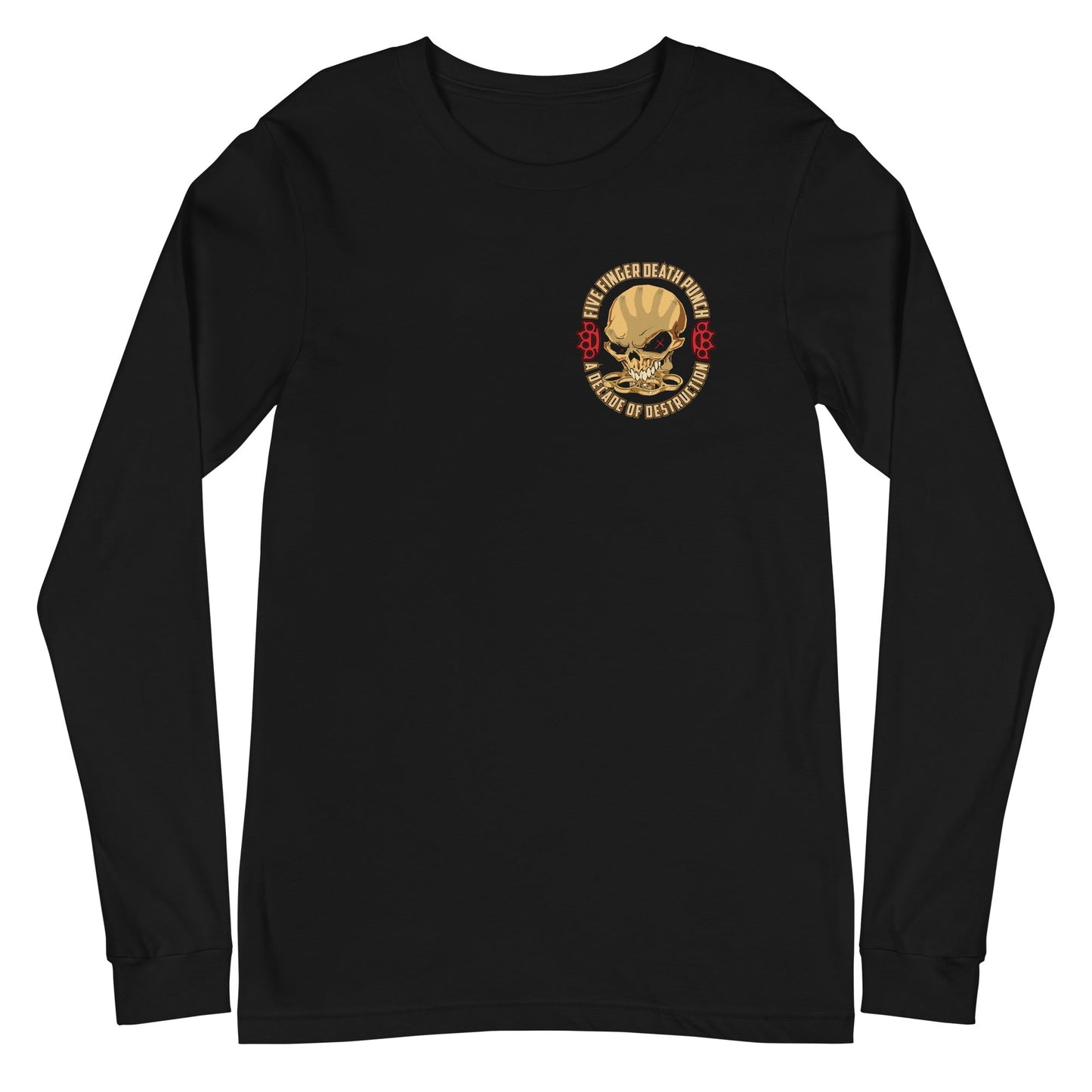 MerchMoment Five Finger Death Punch - Small Logo Long Sleeve Shirt Officially Licensed