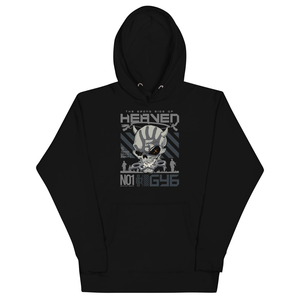 MerchMoment Five Finger Death Punch - Wrong Side of Heaven Hoodie Sweatshirt Officially Licensed