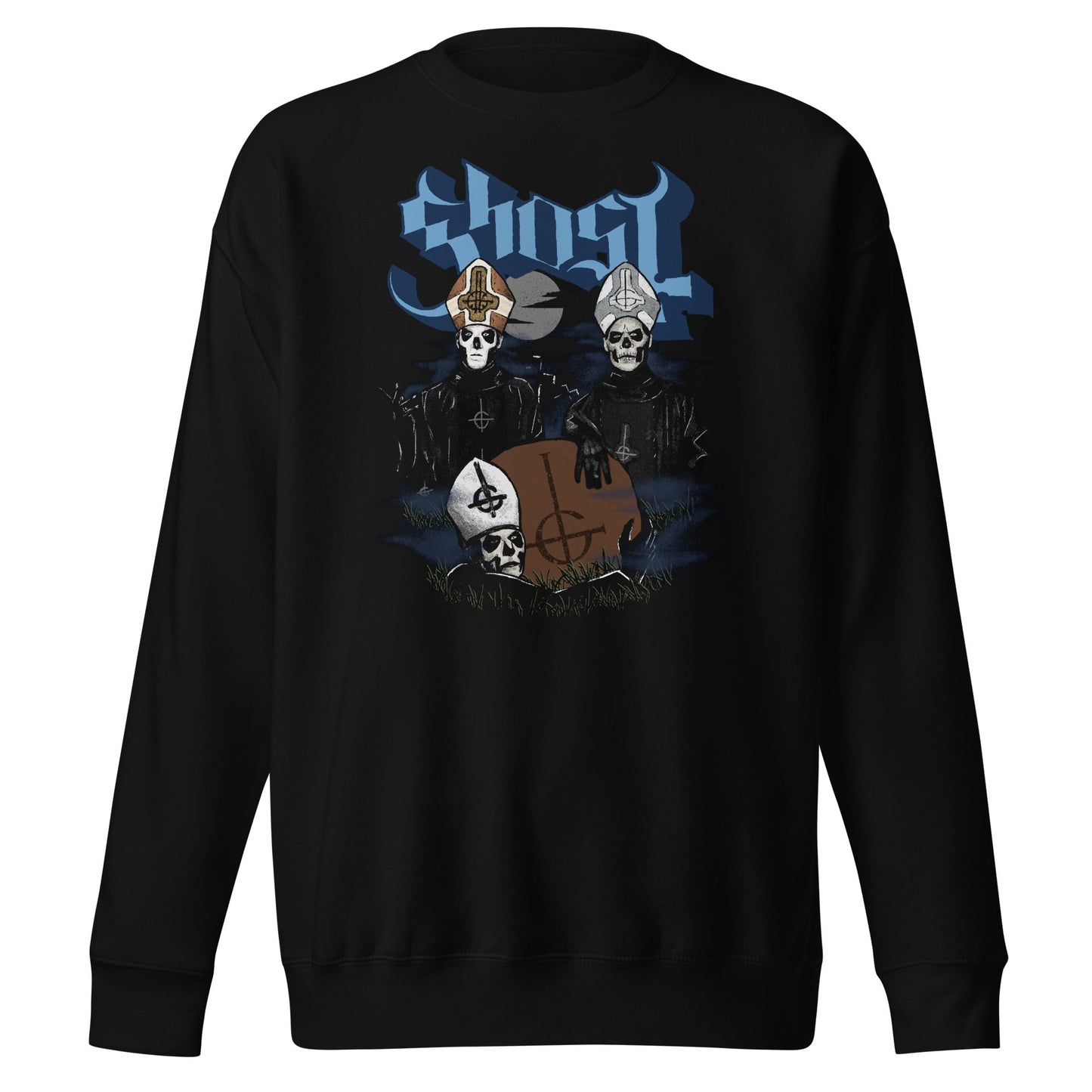 MerchMoment Ghost - Midnight Crewneck Sweatshirt Officially Licensed
