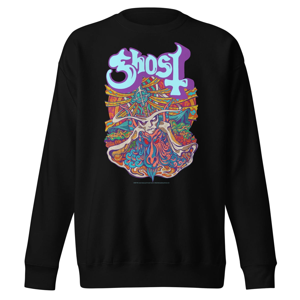 MerchMoment Ghost - Neon Blur Crewneck Sweatshirt Officially Licensed