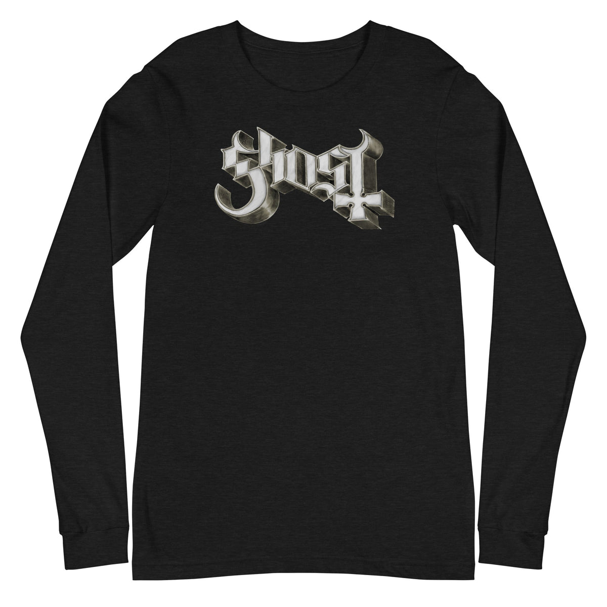 MerchMoment Ghost - Sliver Logo Long Sleeve Shirt Officially Licensed