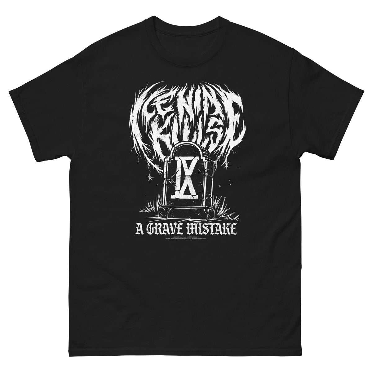 MerchMoment Ice Nine Kills - A Grave Mistake Mens T Shirt Officially Licensed
