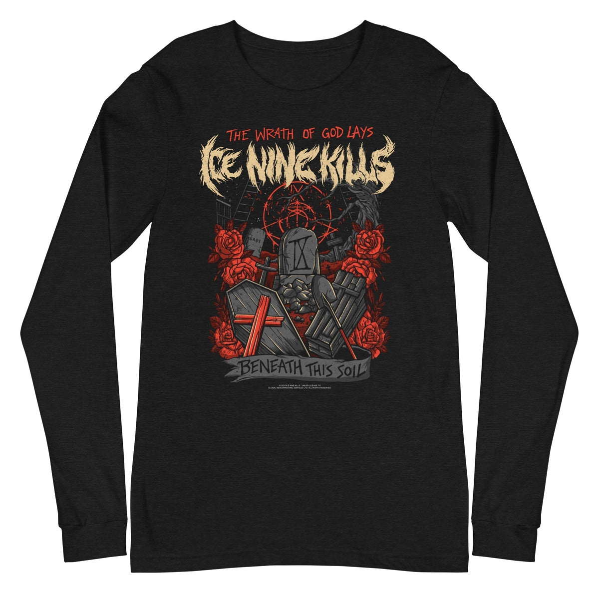 MerchMoment Ice Nine Kills - Beneath This Soil Long Sleeve Shirt Officially Licensed