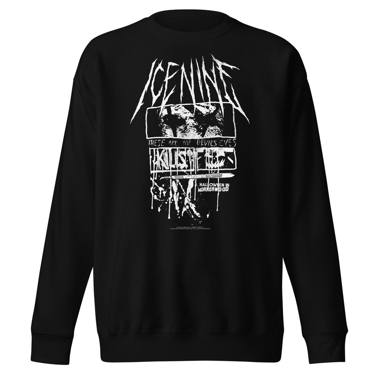 MerchMoment Ice Nine Kills - Devil's Eyes Crewneck Sweatshirt Officially Licensed
