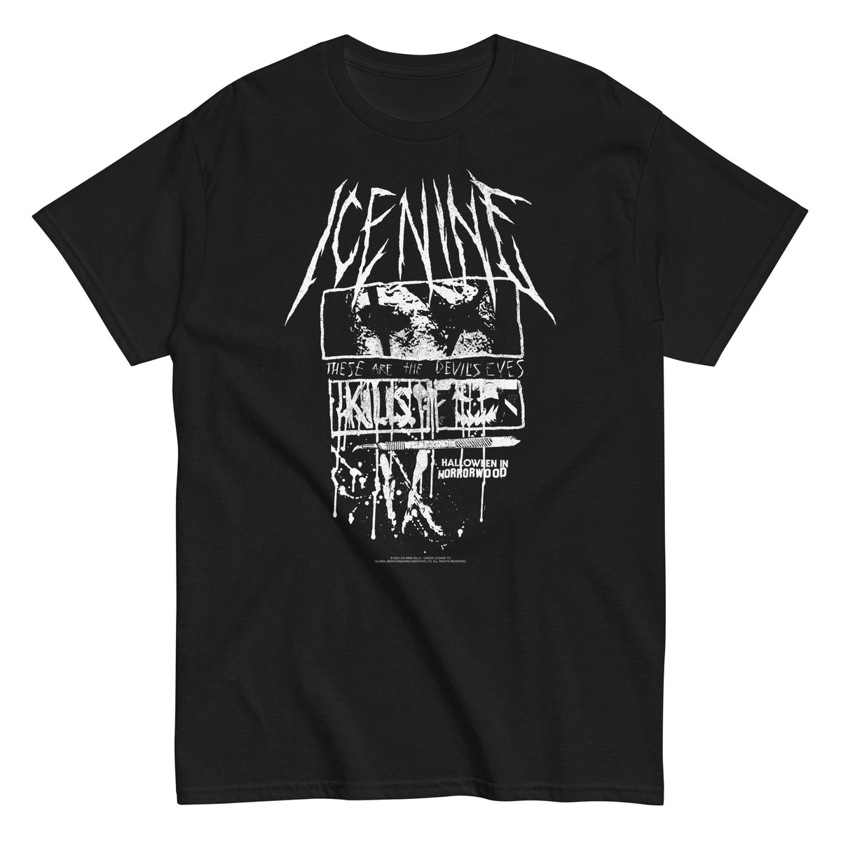 MerchMoment Ice Nine Kills - Devil's Eyes Mens T Shirt Officially Licensed