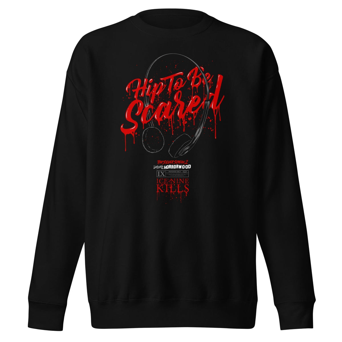 MerchMoment Ice Nine Kills - Hip to be Scared Crewneck Sweatshirt Officially Licensed