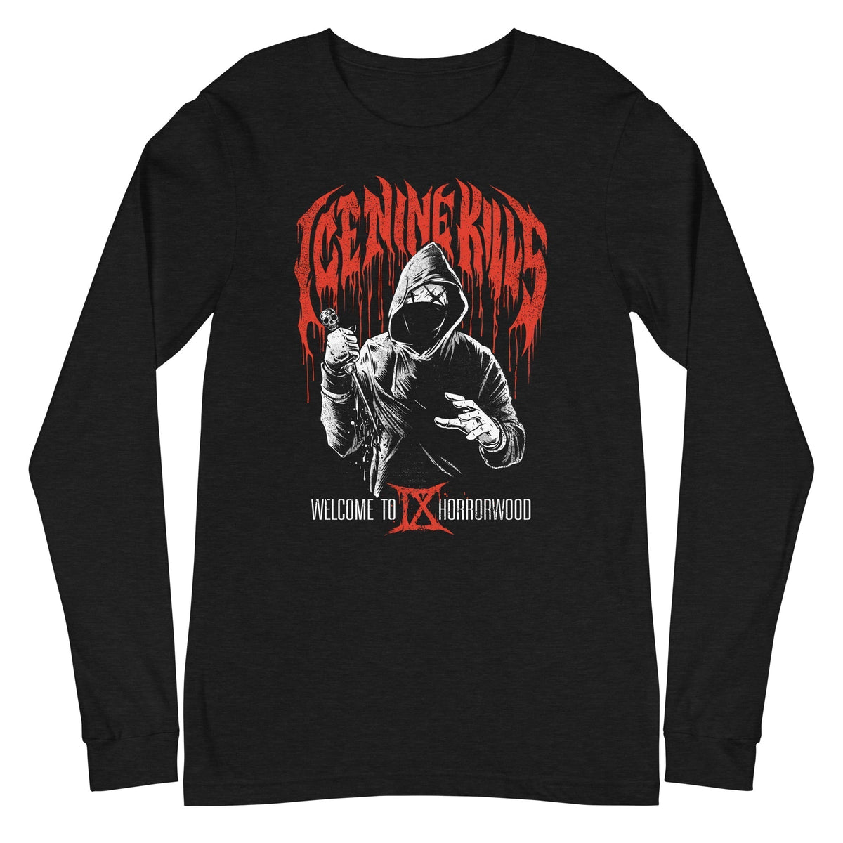 MerchMoment Ice Nine Kills - IX Horrorwood Long Sleeve Shirt Officially Licensed