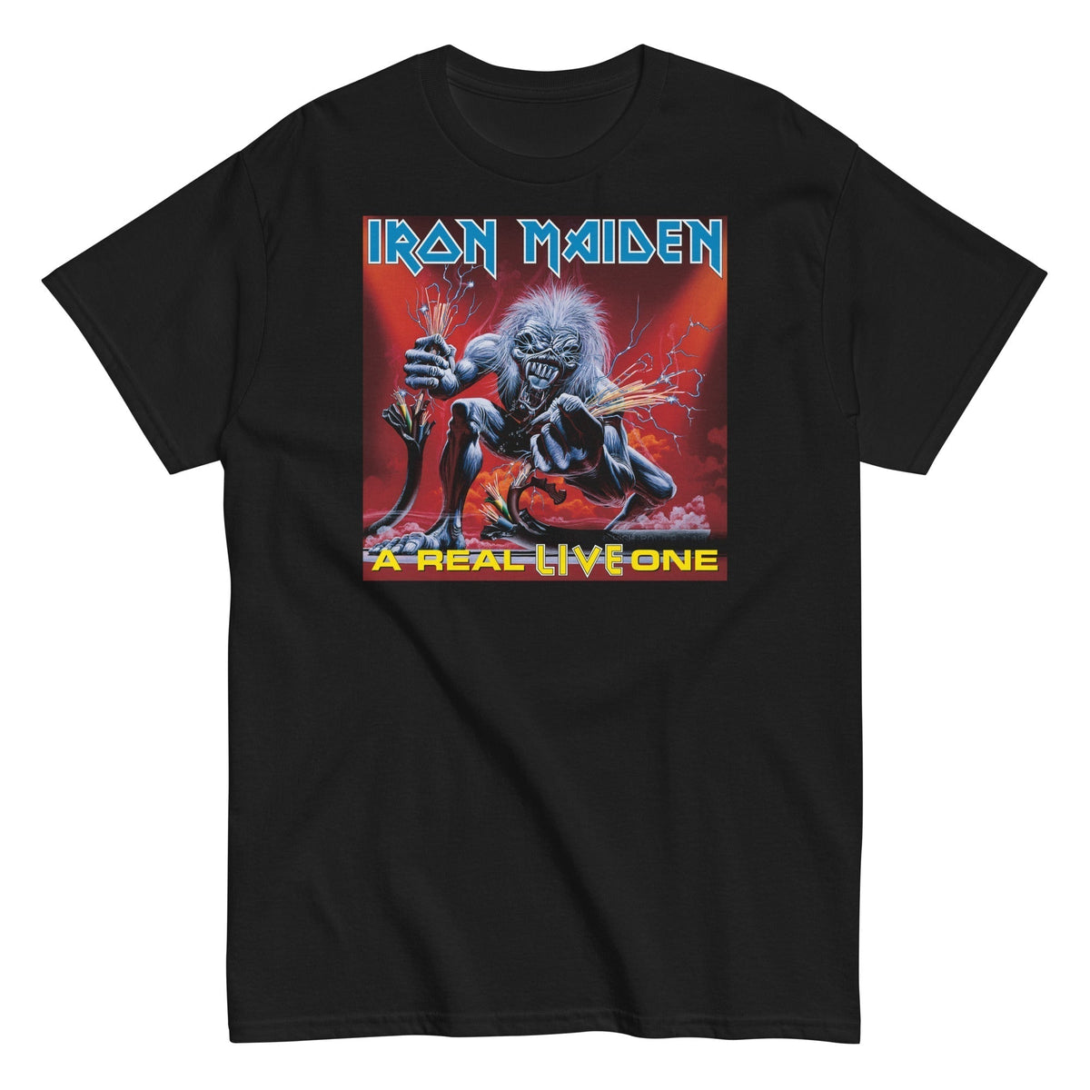 MerchMoment Iron Maiden - A Real Live One Mens T Shirt Officially Licensed