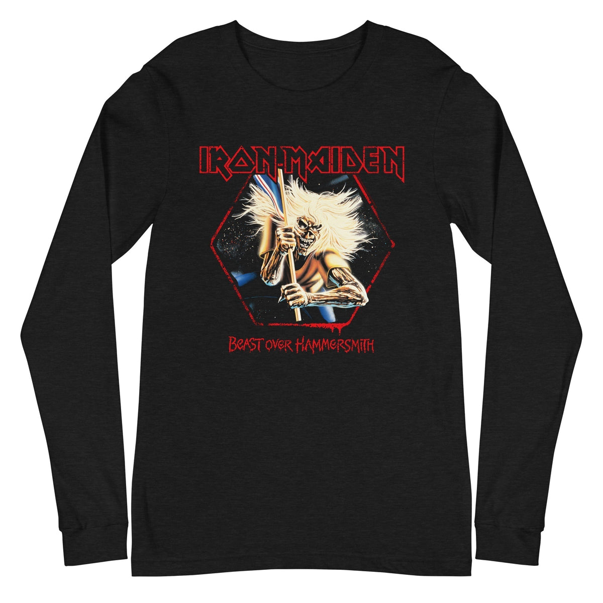 MerchMoment Iron Maiden - Beast Over Hammersmith Long Sleeve Shirt Officially Licensed