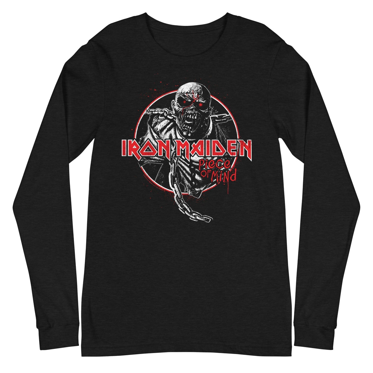 MerchMoment Iron Maiden - Eddie Peace Long Sleeve Shirt Officially Licensed