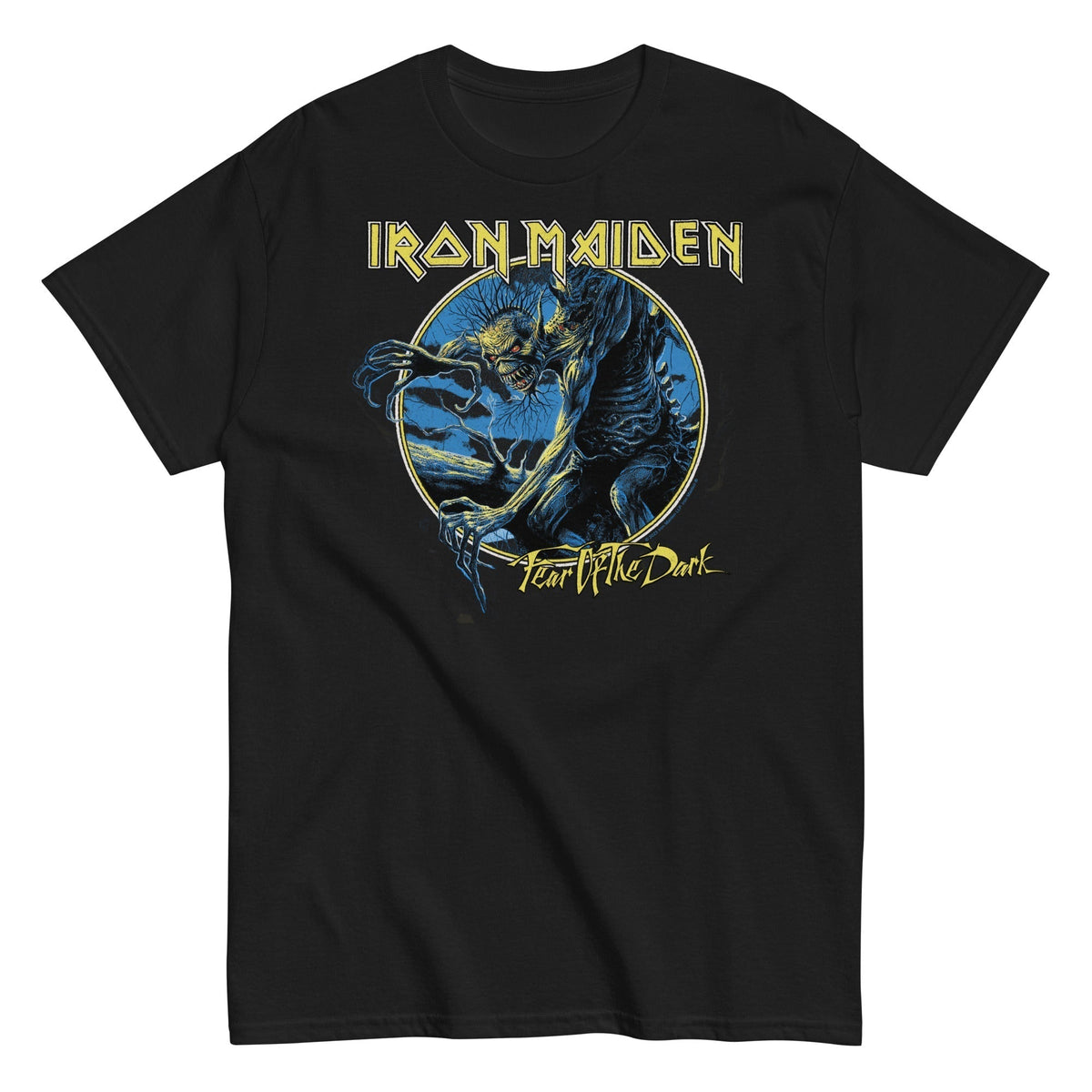 MerchMoment Iron Maiden - Fear of the Dark Mens T Shirt Officially Licensed