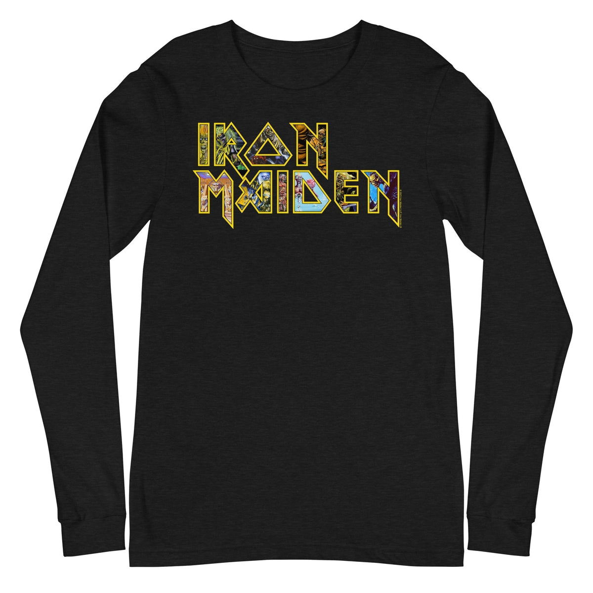 MerchMoment Iron Maiden - Logo Eddie Long Sleeve Shirt Officially Licensed