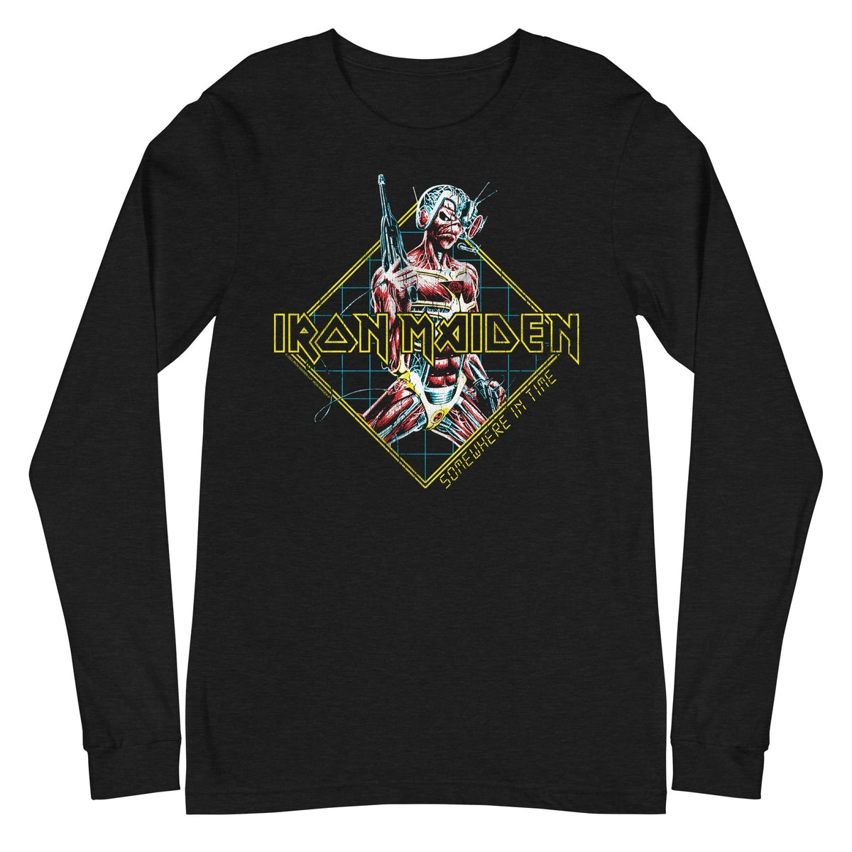 MerchMoment Iron Maiden - Rhombus Long Sleeve Shirt Officially Licensed