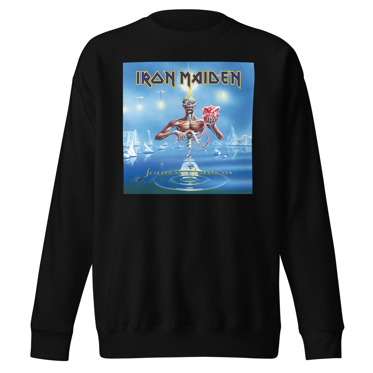 MerchMoment Iron Maiden - Seventh Son of a Seventh Son Crewneck Sweatshirt Officially Licensed