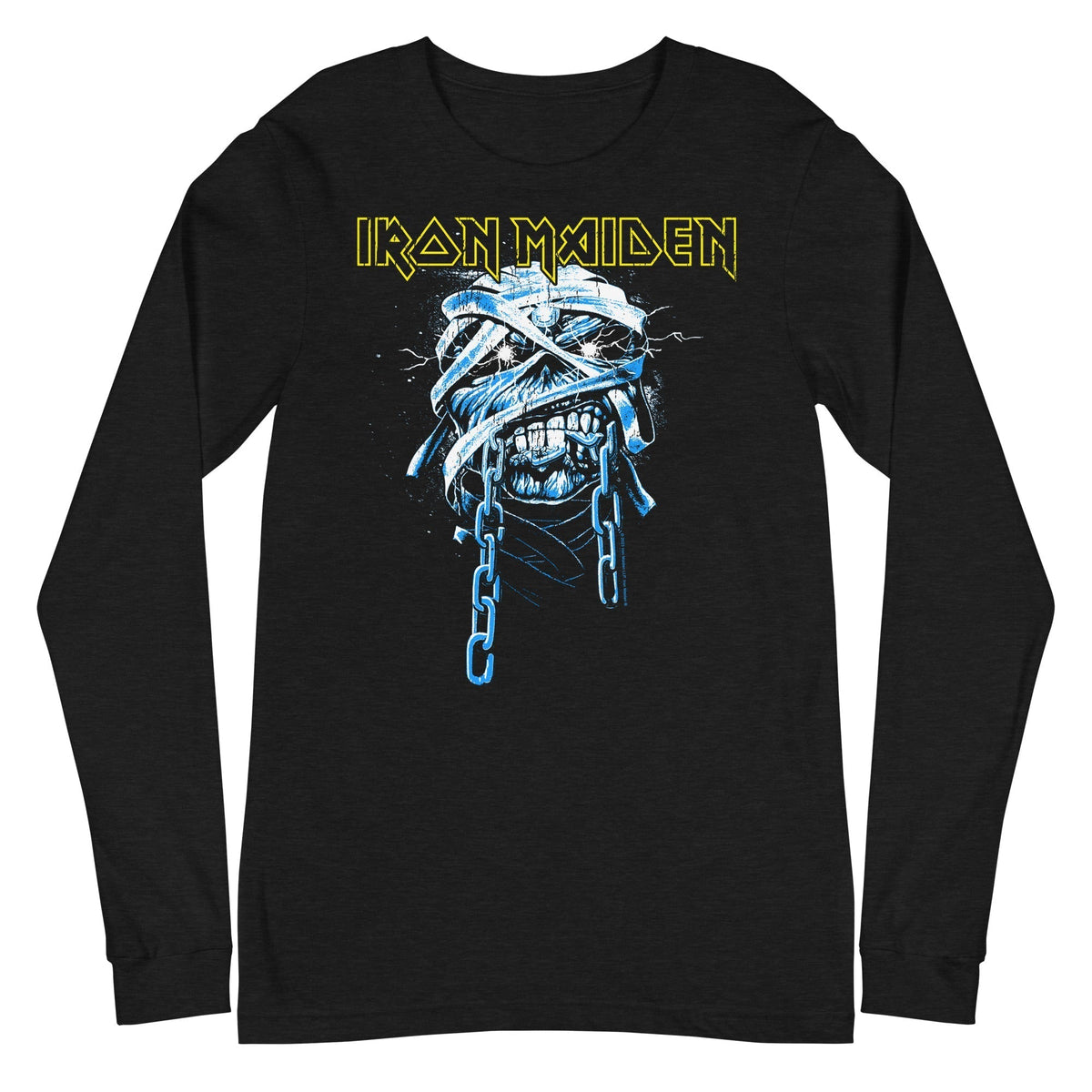 MerchMoment Iron Maiden - Skull Chain Long Sleeve Shirt Officially Licensed