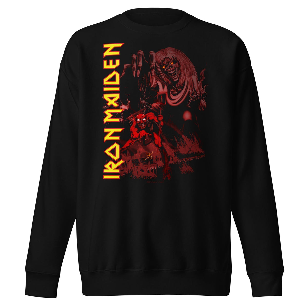 MerchMoment Iron Maiden - Vertical Hell Crewneck Sweatshirt Officially Licensed