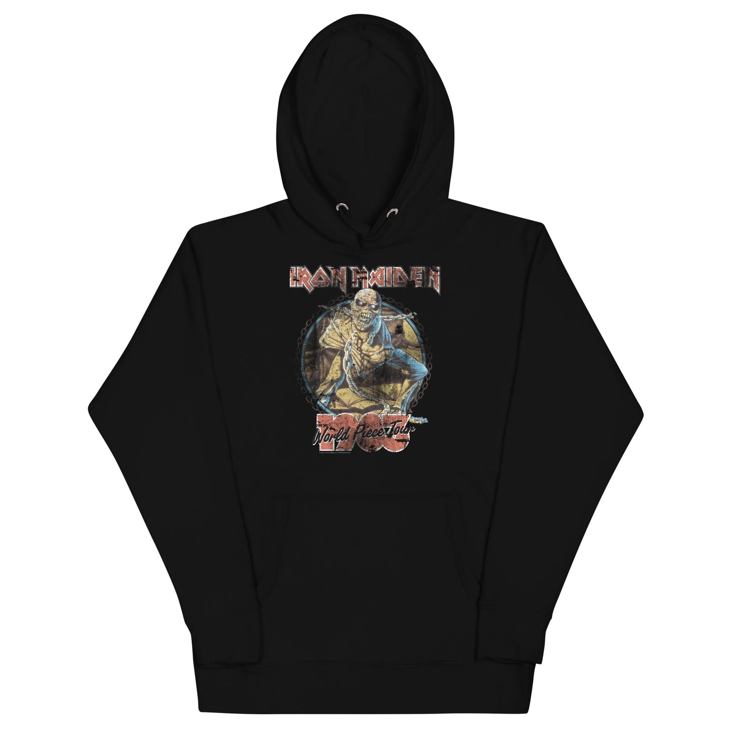 MerchMoment Iron Maiden - World Peace Tour Hoodie Sweatshirt Officially Licensed