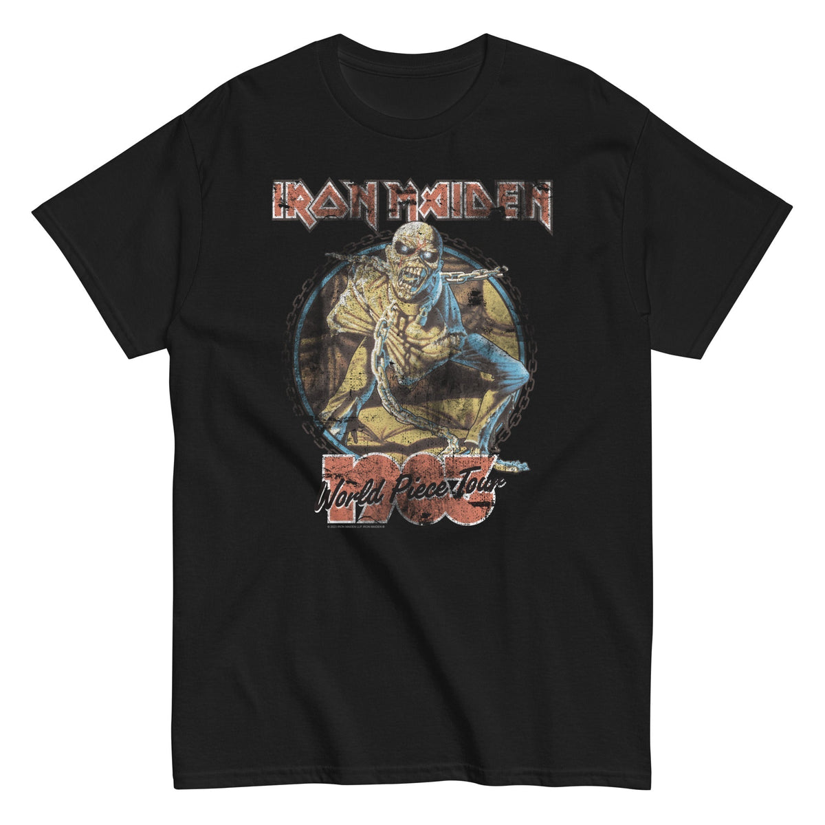 MerchMoment Iron Maiden - World Peace Tour Mens T Shirt Officially Licensed