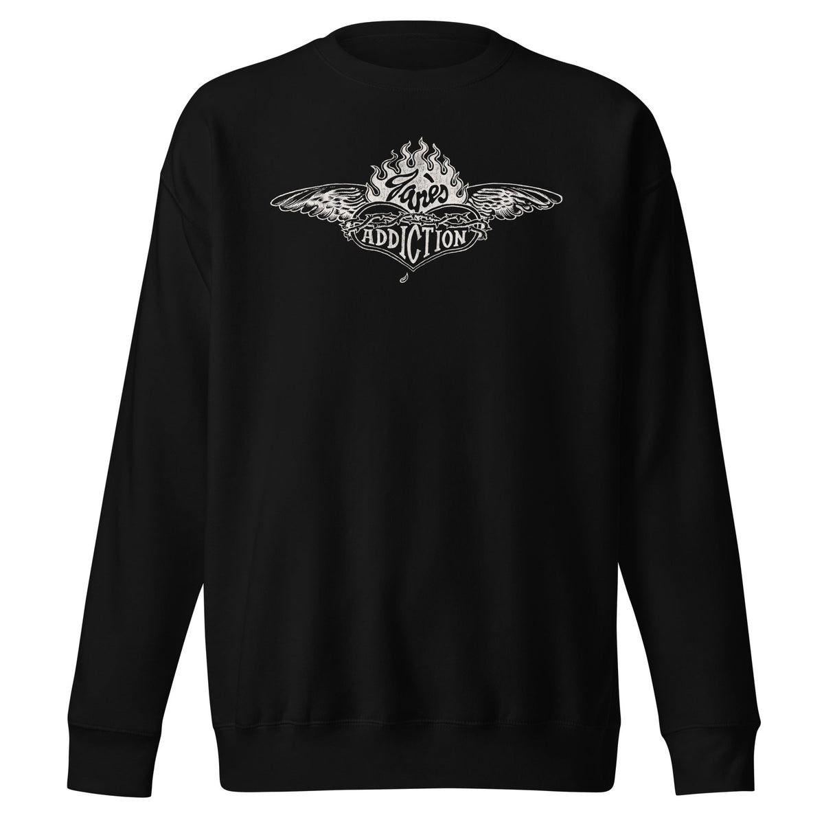 MerchMoment Jane's Addiction - Badge Logo Crewneck Sweatshirt Officially Licensed