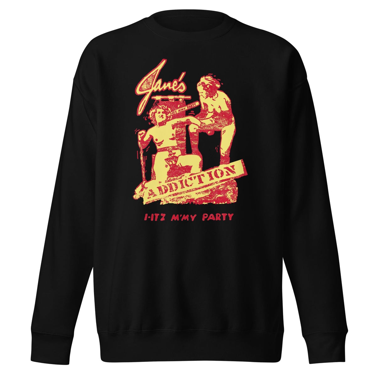 MerchMoment Jane's Addiction - I-Itz M'My Party Crewneck Sweatshirt Officially Licensed