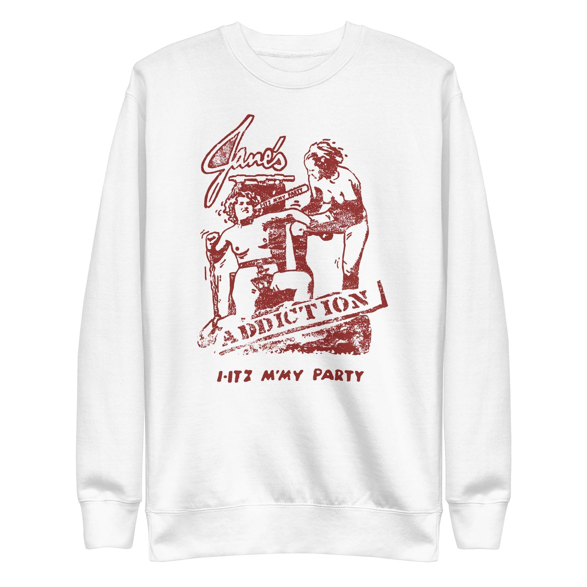 MerchMoment Jane's Addiction - Still My Party Crewneck Sweatshirt Officially Licensed
