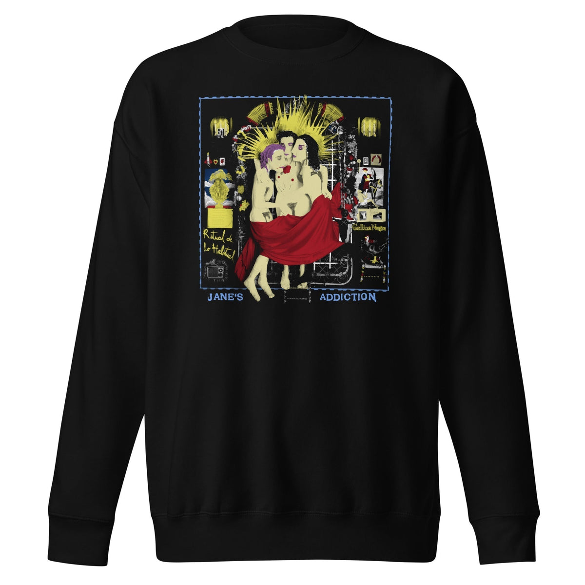 MerchMoment Jane's Addiction - Three Ladies Crewneck Sweatshirt Officially Licensed