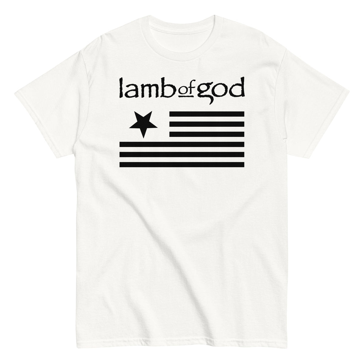 MerchMoment Lamb of God - Black Flag Mens T Shirt Officially Licensed