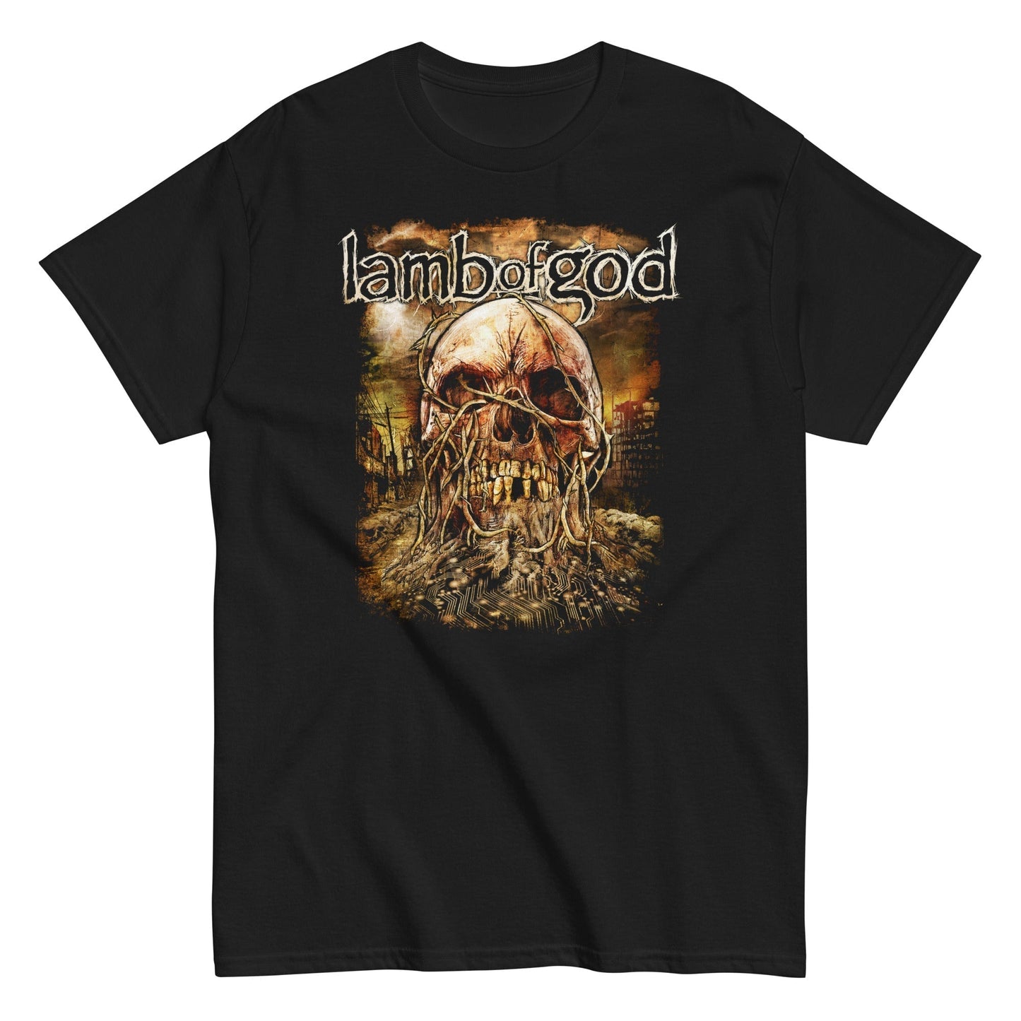 MerchMoment Lamb of God - Circle of Death Mens T Shirt Officially Licensed