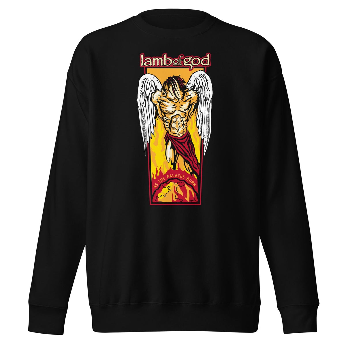 MerchMoment Lamb of God - Fallen Angel Crewneck Sweatshirt Officially Licensed