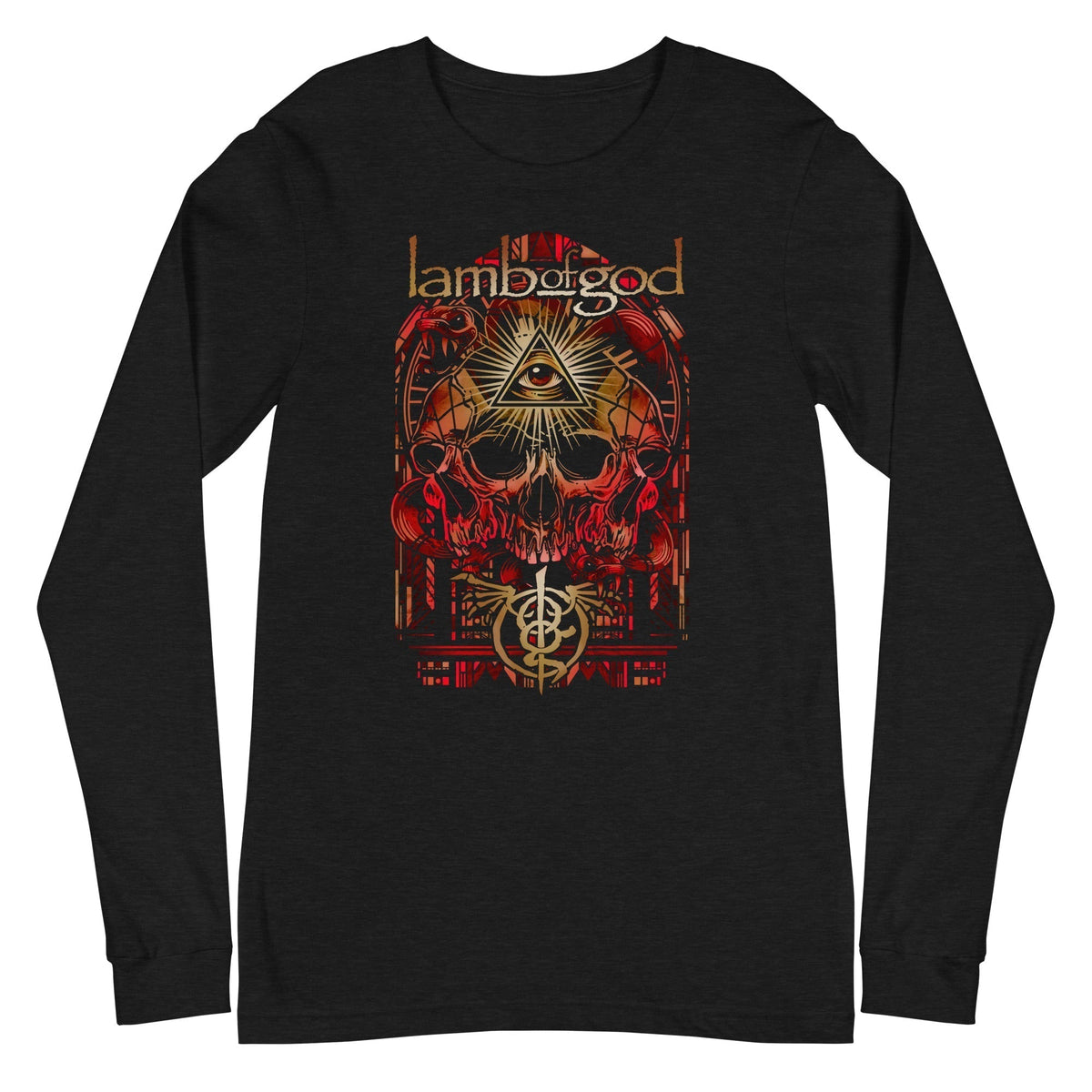 MerchMoment Lamb of God - Providence Skull Long Sleeve Shirt Officially Licensed