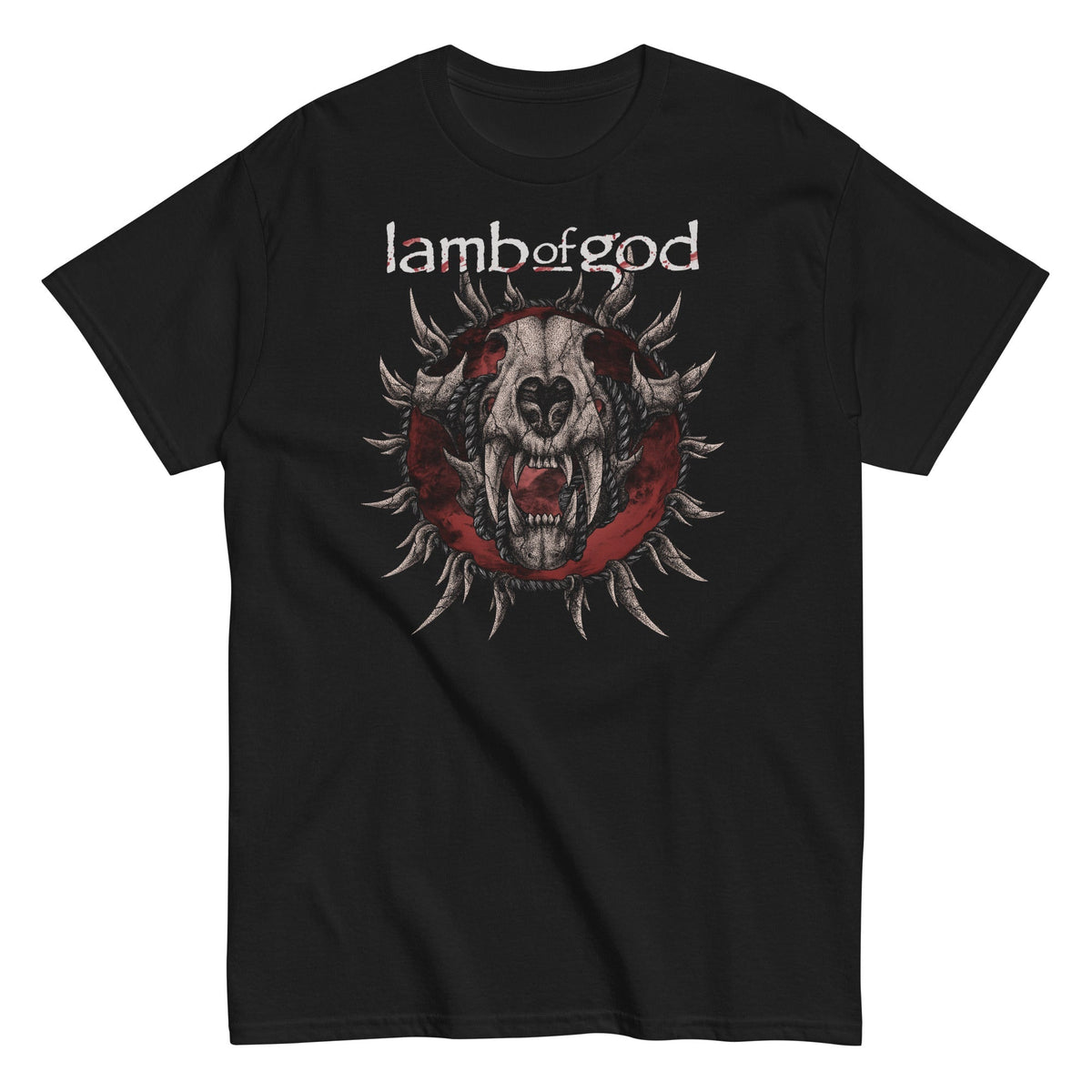 MerchMoment Lamb of God - Steer Skull Mens T Shirt Officially Licensed