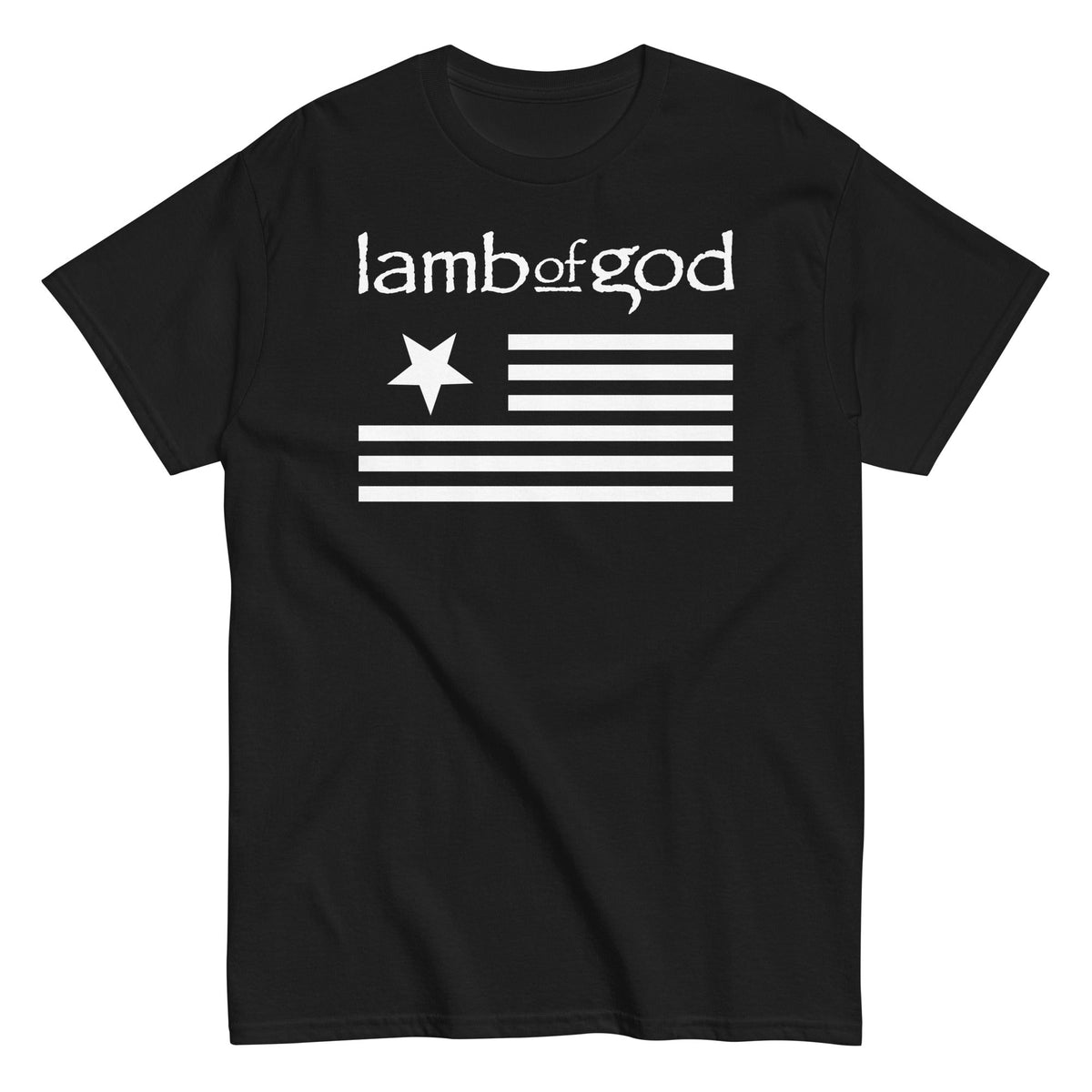 MerchMoment Lamb of God - White Flag Mens T Shirt Officially Licensed