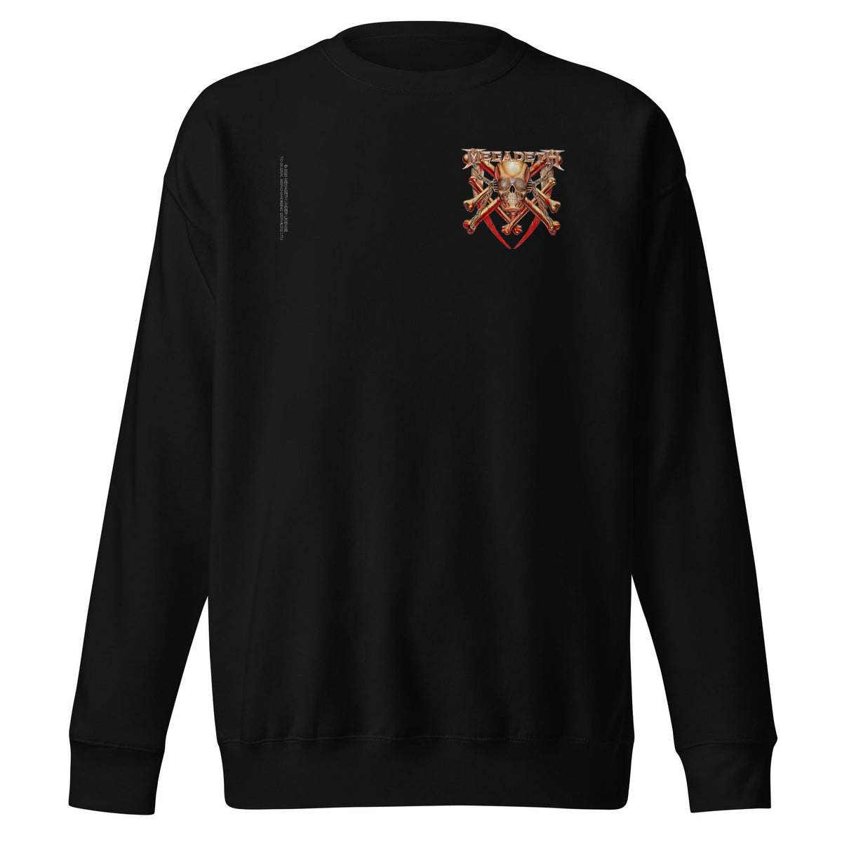 MerchMoment Megadeth - Crossed Bones Crewneck Sweatshirt Officially Licensed
