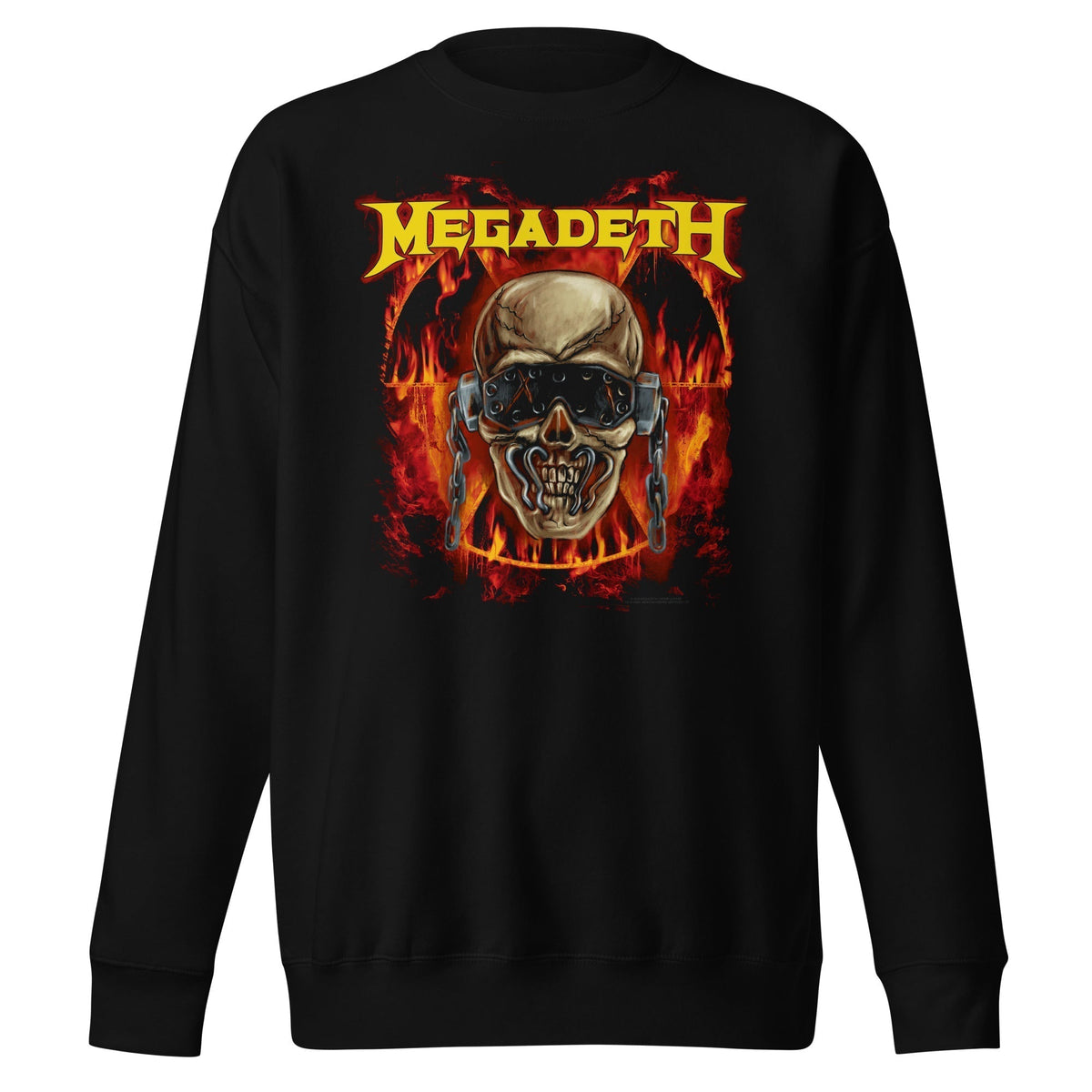 MerchMoment Megadeth - Flash Burn Crewneck Sweatshirt Officially Licensed
