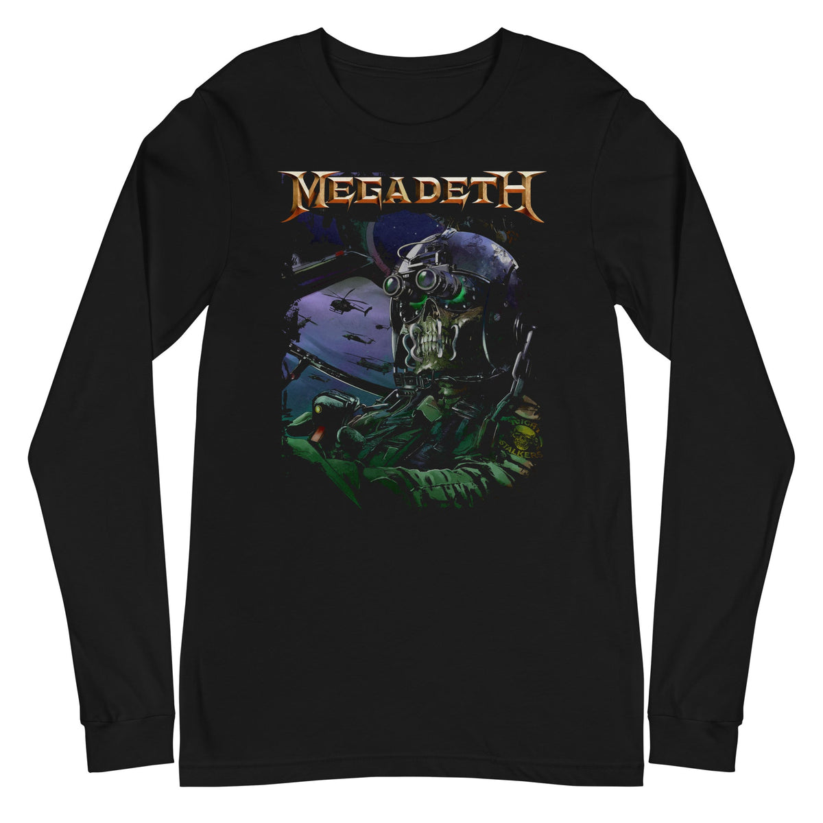 MerchMoment Megadeth - Night Vision Long Sleeve Shirt Officially Licensed